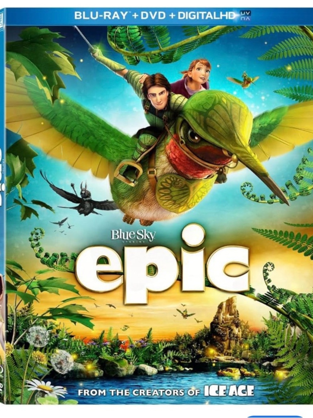 #1858: Blue Sky Epic Movie Cover Art — Green and Blue Illustration